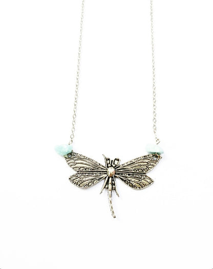 Dragonfly & Crystal Necklace