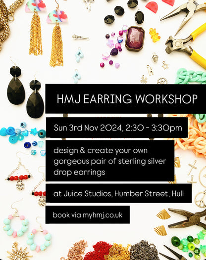 Sterling Silver Drop Earrings Workshop