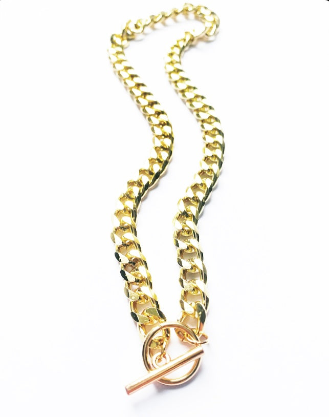 T.Bar Chunky Gold Link Necklace - High Maintenance Jewellery