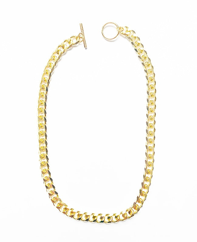 T.Bar Chunky Gold Link Necklace - High Maintenance Jewellery