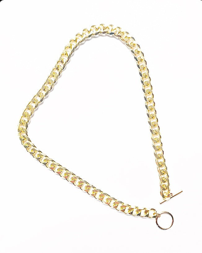 T.Bar Chunky Gold Link Necklace - High Maintenance Jewellery