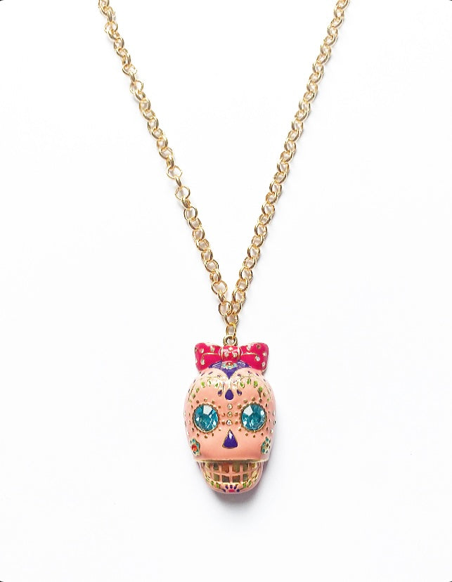 Sugar Skull Pendant Necklace - High Maintenance Jewellery