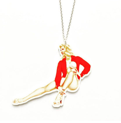 Pin Up Girl Pendant Necklace