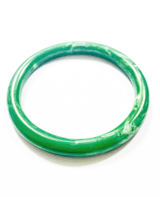 Green Resin Bangle Bracelet